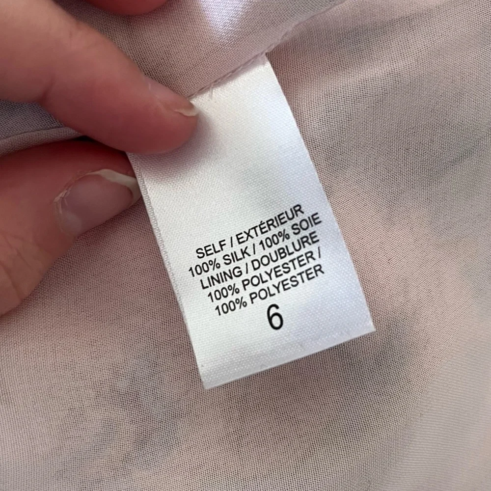 LoveShackFancy Evelyn Pink Multi Floral Maxi Silk Off the Shoulder Dress EUC 6 - Picture 9 of 11